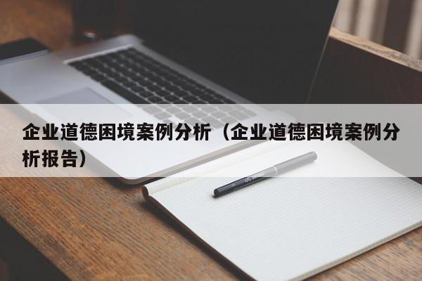 企业道德困境案例分析（企业道德困境案例分析报告）
