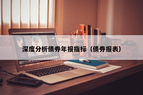 深度分析债券年报指标（债券报表）